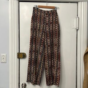 Ronny Kobo 100% Silk Printed Pants Size M